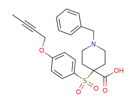 4-Piperidinecarboxylic acid,
4-[[4-(2-butynyloxy)phenyl]sulfonyl]-1-(phenylmethyl)-