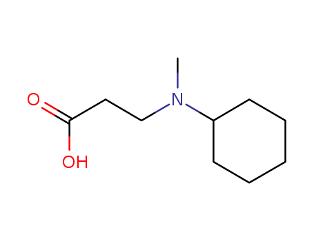 Molecular Structure of 114084-70-7 (b-Alanine, N-cyclohexyl-N-methyl-)