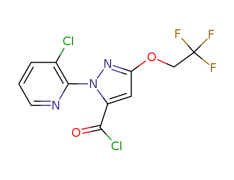 2-(3-chloro-pyridin-2-yl)-5-(2,2,2-trifluoro-ethoxy)-2H-pyrazole-3-carbonyl chloride