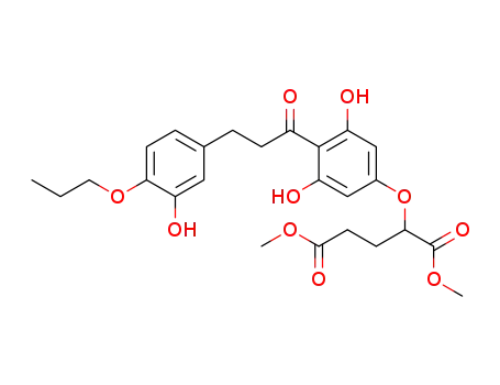 2,3',6-trihydroxy-4-(1,3-dicarbomethoxypropoxy)-4'-propoxydihydrochalcone