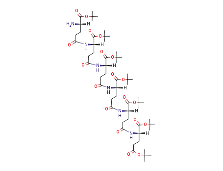 Molecular Structure of 118252-57-6 (L-γ-glutamyl-L-γ-glutamyl-L-γ-glutamyl-L-γ-glutamyl-L-γ-glutamyl-L-glutamic acid heptakis-t-butyl ester)