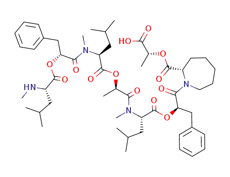 N-methyl-L-leucyl-3-phenyl-D-lactyl-N-methyl-L-leucyl-D-lactyl-N-methyl-L-leucyl-3-phenyl-D-lactyl-L-azepanyl-D-lactic acid