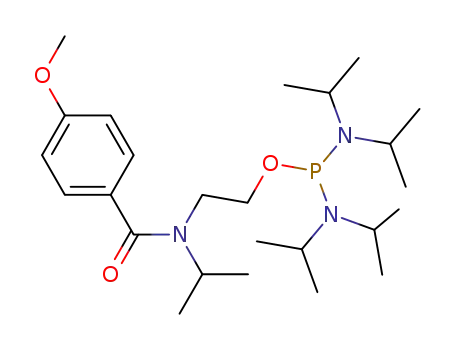 N,N,N',N'-tetraisopropyl-O-[2-[N-isopropyl-N-(4-methoxybenzoyl)amino]ethyl] phosphordiamidite