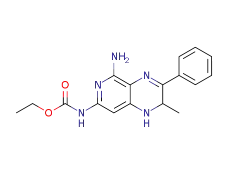 ethyl N-(5-amino-9-methyl-8-phenyl-4,7,10-triazabicyclo[4.4.0]deca-1,3 ,5,7-tetraen-3-yl)carbamate