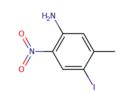 Molecular Structure of 335349-58-1 (4-Iodo-5-methyl-2-nitro-phenylamine)