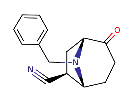 8-Azabicyclo[3.2.1]octane-6-carbonitrile, 2-oxo-8-(phenylmethyl)-, exo-