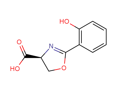 4-Oxazolecarboxylic acid, 4,5-dihydro-2-(2-hydroxyphenyl)-, (4S)-