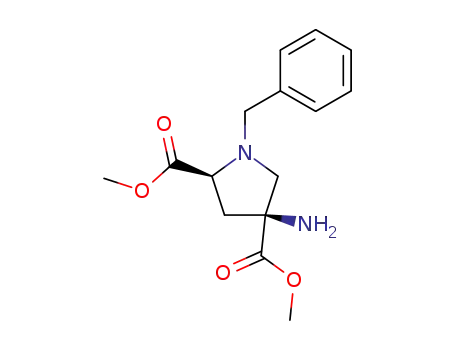 methyl (2S,4S)-4-amino-1-benzyl-4-methoxycarbonylprolinate