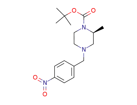 1,1-dimethylethyl (2S)-2-methyl-4-[(4-nitrophenyl)methyl]-1-piperazinecarboxylate