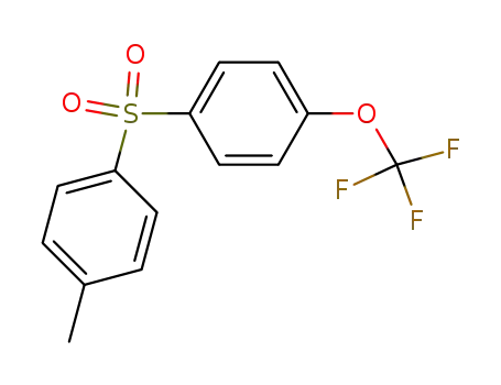 Molecular Structure of 87750-49-0 (trifluoromethoxy-4 phenyl, methyl-4' phenyl sulfone)
