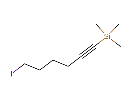 Molecular Structure of 94012-71-2 (Silane, (6-iodo-1-hexynyl)trimethyl-)