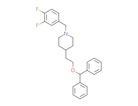 4-[2-(diphenylmethoxy)ethyl]-1-[(3,4-difluorophenyl)methyl]piperidine