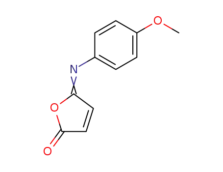 Molecular Structure of 19990-24-0 ((5E)-5-[(4-methoxyphenyl)imino]furan-2(5H)-one)