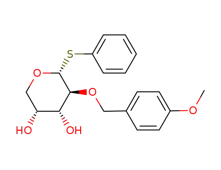 (3R,4R,5S,6R)-5-(4-Methoxy-benzyloxy)-6-phenylsulfanyl-tetrahydro-pyran-3,4-diol