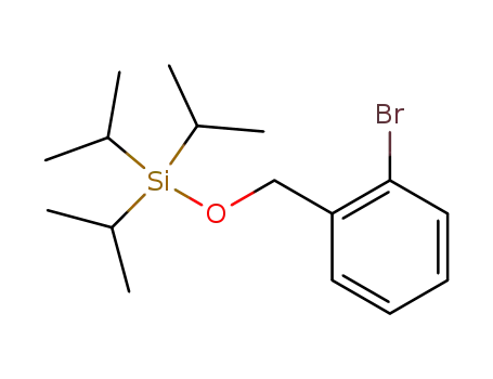 Molecular Structure of 195624-82-9 (Silane, [(2-bromophenyl)methoxy]tris(1-methylethyl)-)