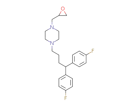 1-[4,4-Bis(4-fluorophenyl)butyl]-4-[(oxiran-2-yl)methyl]piperazine