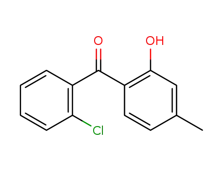 Molecular Structure of 107623-97-2 (2'-CHLORO-2-HYDROXY-4-METHYLBENZOPHEN&)