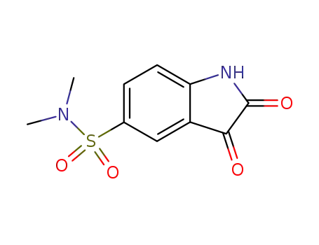 Molecular Structure of 144405-95-8 (1H-Indole-5-sulfonamide, 2,3-dihydro-N,N-dimethyl-2,3-dioxo-)