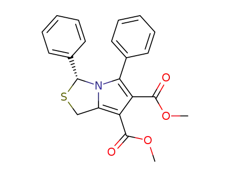 dimethyl (3R)-3,5-diphenyl-1H,3H-pyrrolo[1,2-c]thiazole-6,7-dicarboxylate