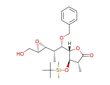 (3R,4R,5S)-5-[(1S,2S)-1-Benzyloxy-2-((2R,3R)-3-hydroxymethyl-oxiranyl)-propyl]-4-(tert-butyl-dimethyl-silanyloxy)-3-methyl-dihydro-furan-2-one