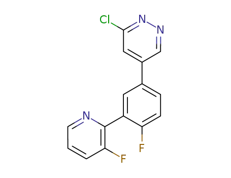 Pyridazine, 3-chloro-5-[4-fluoro-3-(3-fluoro-2-pyridinyl)phenyl]-