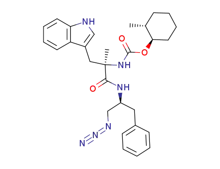 [(R)-1-((S)-1-Azidomethyl-2-phenyl-ethylcarbamoyl)-2-(1H-indol-3-yl)-1-methyl-ethyl]-carbamic acid (1R,2R)-2-methyl-cyclohexyl ester