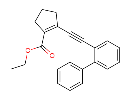 ethyl 2-(2-(2-phenylphenyl)ethynyl)cyclopent-1-enecarboxylate