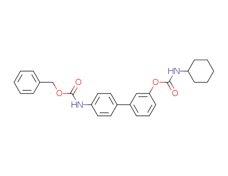 cyclohexylcarbamic acid 4'-benzyloxycarbonylaminobiphenyl-3-yl ester