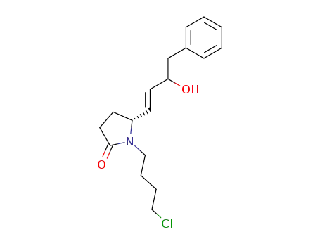 2-Pyrrolidinone,
1-(4-chlorobutyl)-5-[(1E)-3-hydroxy-4-phenyl-1-butenyl]-, (5R)-