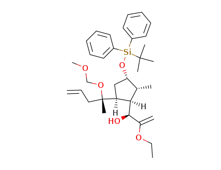 (S)-1-[(1R,2R,3S,5S)-3-(tert-Butyl-diphenyl-silanyloxy)-5-((S)-1-methoxymethoxy-1-methyl-but-3-enyl)-2-methyl-cyclopentyl]-2-ethoxy-prop-2-en-1-ol