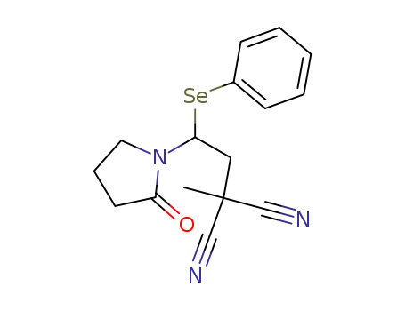 Propanedinitrile, methyl[2-(2-oxo-1-pyrrolidinyl)-2-(phenylseleno)ethyl]-