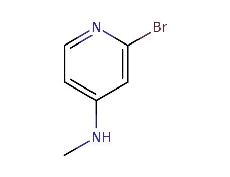 Molecular Structure of 847799-64-8 (2-broMo-N-Methylpyridin-4-aMine)