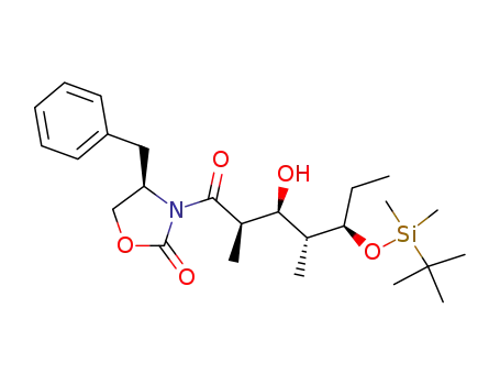 (R)-4-Benzyl-3-[(2R,3S,4R,5R)-5-(tert-butyl-dimethyl-silanyloxy)-3-hydroxy-2,4-dimethyl-heptanoyl]-oxazolidin-2-one