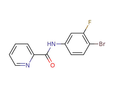 N-(4-bromo-3-fluorophenyl)-2-pyridinecarboxamide
