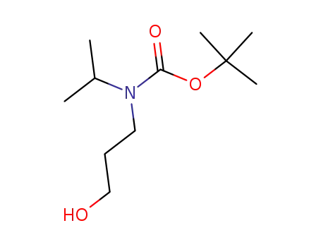 Molecular Structure of 873437-13-9 ((3-Hydroxy-propyl)-isopropyl-carbamic acid tert-butyl ester)