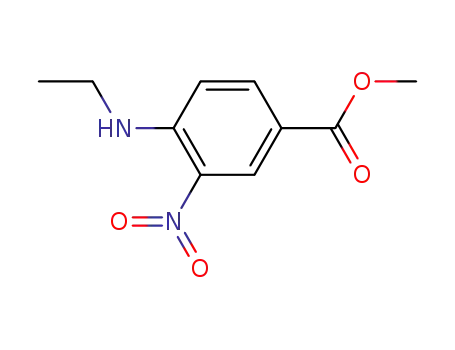 Molecular Structure of 396652-42-9 (Methyl 4-(ethylaMino)-3-nitrobenzoate)