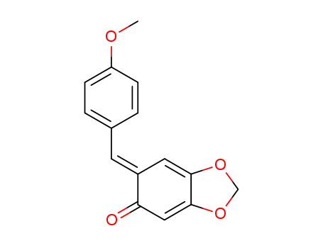 Molecular Structure of 100044-70-0 ((E)-6-(4-methoxybenzylidene)-3,4-methylenedioxy-2,4-cyclohexadien-1-one)