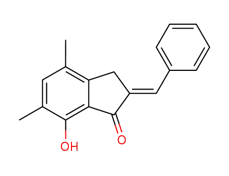 2-benzylidene-4,6-dimethyl-7-hydroxy-1-indanone