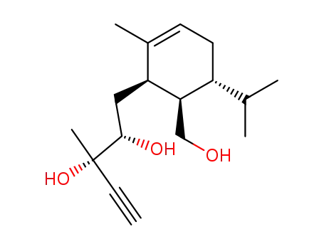 (2S,3S)-1-((1R,5R,6R)-6-Hydroxymethyl-5-isopropyl-2-methyl-cyclohex-2-enyl)-3-methyl-pent-4-yne-2,3-diol
