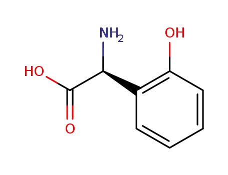 Molecular Structure of 185339-08-6 (Benzeneacetic acid, alpha-amino-2-hydroxy-, (alphaS)- (9CI))