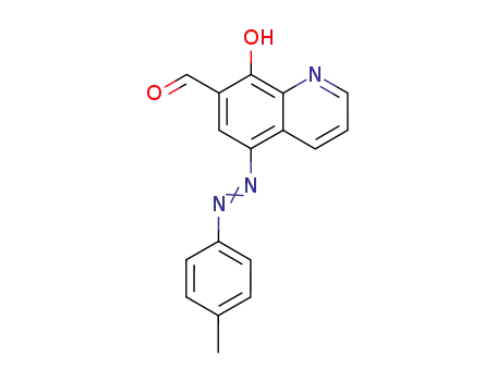 7-Quinolinecarboxaldehyde, 8-hydroxy-5-[(4-methylphenyl)azo]-