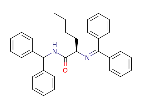 Hexanamide, N-(diphenylmethyl)-2-[(diphenylmethylene)amino]-, (2R)-