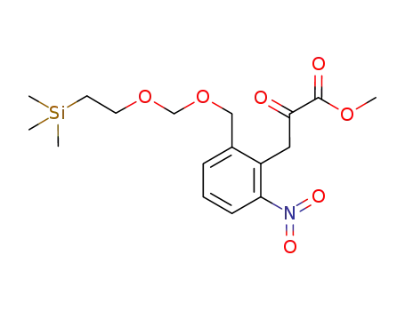 methyl 3-[2-nitro-({[2-(trimethylsilyl)ethoxy]methoxy}methyl)phenyl]-2-oxopropanoate