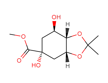 methyl (1R,3R,4S,5R)-1,5-dihydroxy-3,4-(isopropylidenedioxy)cyclohexane-1-carboxylate