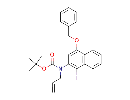 Carbamic acid, [1-iodo-4-(phenylmethoxy)-2-naphthalenyl]-2-propenyl-,
1,1-dimethylethyl ester