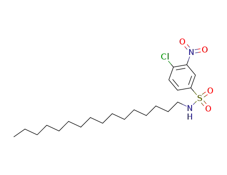 Molecular Structure of 118938-20-8 (N-hexadecyl-4-chloro-3-nitrobenzenesulfonamide)