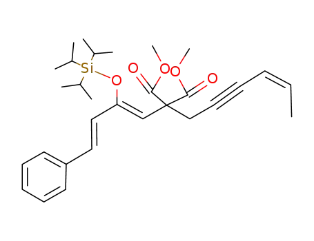 dimethyl [(4Z)-hex-4-en-2-ynyl][(1Z,3E)-4-phenyl-2-(triisopropylsiloxy)buta-1,3-dienyl]malonate