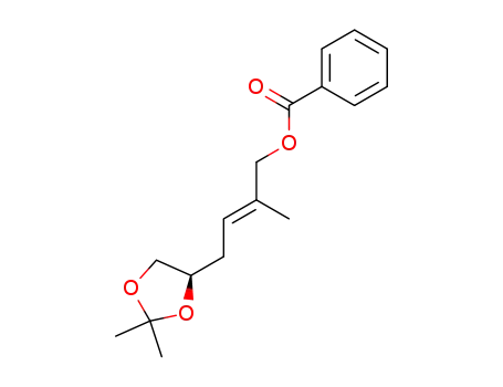 (2E,5R)-1-benzoyloxy-5,6-isopropylidenedioxy-2-methyl-2-hexene