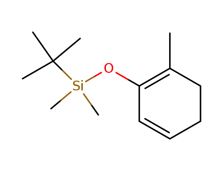 Molecular Structure of 101968-14-3 (Silane,
(1,1-dimethylethyl)dimethyl[(2-methyl-1,5-cyclohexadien-1-yl)oxy]-)