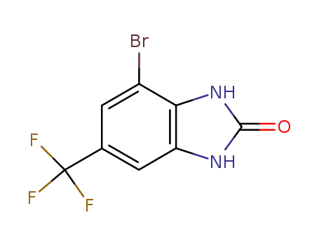 Molecular Structure of 683240-52-0 (2H-Benzimidazol-2-one, 4-bromo-1,3-dihydro-6-(trifluoromethyl)-)